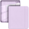 Giopuey coque compatible avec kobo libra colour/kobo libra 2, étui en cuir, étui à rabat [coque arrière transparente pc tpu] tex