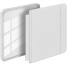 Giopuey coque compatible avec kobo libra colour/kobo libra 2, étui en cuir, étui à rabat [coque arrière transparente pc tpu] tex
