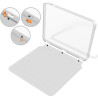 Giopuey coque compatible avec kobo libra colour/kobo libra 2, étui en cuir, étui à rabat [coque arrière transparente pc tpu] tex