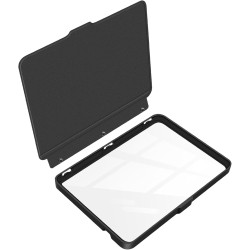 Giopuey coque compatible avec kobo clara colour/clara bw/clara 2e, étui en cuir, étui à rabat [coque arrière transparente pc tpu