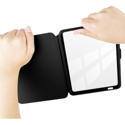 Giopuey coque compatible avec kobo clara colour/clara bw/clara 2e, étui en cuir, étui à rabat [coque arrière transparente pc tpu