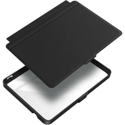 Giopuey coque compatible avec kobo clara colour/clara bw/clara 2e, étui en cuir, étui à rabat [coque arrière transparente pc tpu