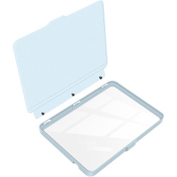 Giopuey coque compatible avec kobo clara colour/clara bw/clara 2e, étui en cuir, étui à rabat [coque arrière transparente pc tpu
