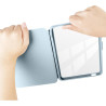 Giopuey coque compatible avec kobo clara colour/clara bw/clara 2e, étui en cuir, étui à rabat [coque arrière transparente pc tpu