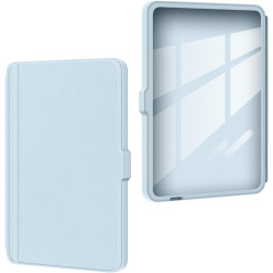 Giopuey coque compatible avec kobo clara colour/clara bw/clara 2e, étui en cuir, étui à rabat [coque arrière transparente pc tpu