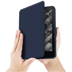 Giopuey coque compatible avec kobo clara colour/clara bw/clara 2e, étui en cuir, étui à rabat [coque arrière transparente pc tpu