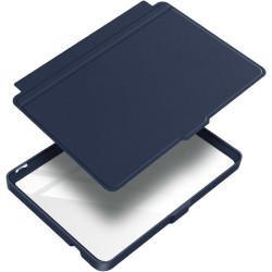 Giopuey coque compatible avec kobo clara colour/clara bw/clara 2e, étui en cuir, étui à rabat [coque arrière transparente pc tpu