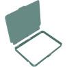 Giopuey coque compatible avec kobo clara colour/clara bw/clara 2e, étui en cuir, étui à rabat [coque arrière transparente pc tpu