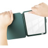 Giopuey coque compatible avec kobo clara colour/clara bw/clara 2e, étui en cuir, étui à rabat [coque arrière transparente pc tpu
