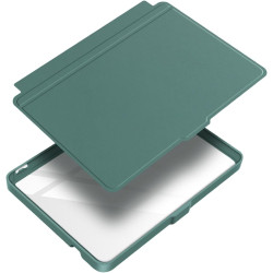Giopuey coque compatible avec kobo clara colour/clara bw/clara 2e, étui en cuir, étui à rabat [coque arrière transparente pc tpu