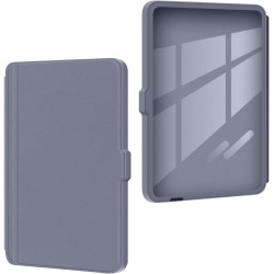 Giopuey coque compatible avec kobo clara colour/clara bw/clara 2e, étui en cuir, étui à rabat [coque arrière transparente pc tpu