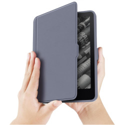 Giopuey coque compatible avec kobo clara colour/clara bw/clara 2e, étui en cuir, étui à rabat [coque arrière transparente pc tpu