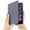 Giopuey coque compatible avec kobo clara colour/clara bw/clara 2e, étui en cuir, étui à rabat [coque arrière transparente pc tpu
