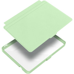 Giopuey coque compatible avec kobo clara colour/clara bw/clara 2e, étui en cuir, étui à rabat [coque arrière transparente pc tpu