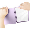 Giopuey coque compatible avec kobo clara colour/clara bw/clara 2e, étui en cuir, étui à rabat [coque arrière transparente pc tpu