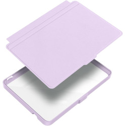 Giopuey coque compatible avec kobo clara colour/clara bw/clara 2e, étui en cuir, étui à rabat [coque arrière transparente pc tpu