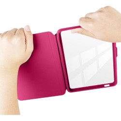 Giopuey coque compatible avec kobo clara colour/clara bw/clara 2e, étui en cuir, étui à rabat [coque arrière transparente pc tpu