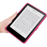 Giopuey coque compatible avec kobo clara colour/clara bw/clara 2e, étui en cuir, étui à rabat [coque arrière transparente pc tpu
