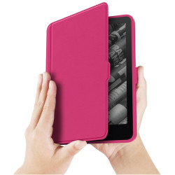 Giopuey coque compatible avec kobo clara colour/clara bw/clara 2e, étui en cuir, étui à rabat [coque arrière transparente pc tpu