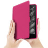 Giopuey coque compatible avec kobo clara colour/clara bw/clara 2e, étui en cuir, étui à rabat [coque arrière transparente pc tpu