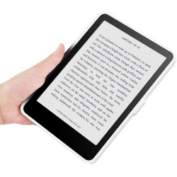 Giopuey coque compatible avec kobo clara colour/clara bw/clara 2e, étui en cuir, étui à rabat [coque arrière transparente pc tpu
