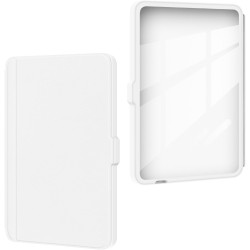 Giopuey coque compatible avec kobo clara colour/clara bw/clara 2e, étui en cuir, étui à rabat [coque arrière transparente pc tpu