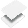 Giopuey coque compatible avec kobo clara colour/clara bw/clara 2e, étui en cuir, étui à rabat [coque arrière transparente pc tpu