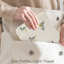 Dadanism 6-7 pouces étui housse sac brodée pour 7" nouveau kindle paperblanc et kindle colorsoft signature edition, 6" k-indle 1