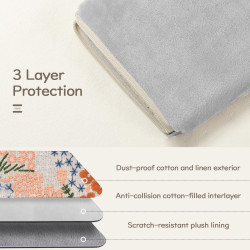 Dadanism 6-7 pouces étui housse sac brodée pour 7" nouveau kindle paperblanc et kindle colorsoft signature edition, 6" kindle 11