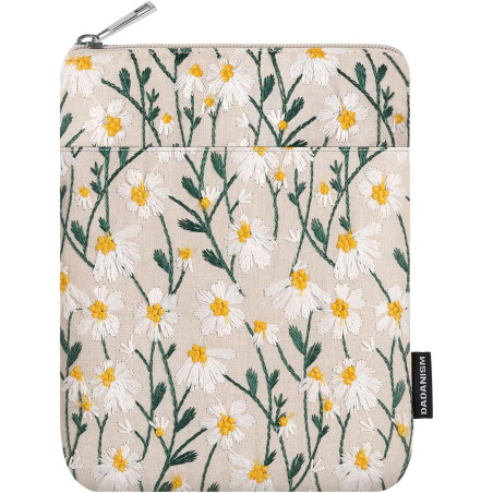 Dadanism 6-7 pouces étui housse sac brodée pour 7" nouveau kindle paperblanc et kindle colorsoft signature edition, 6" kindle 11