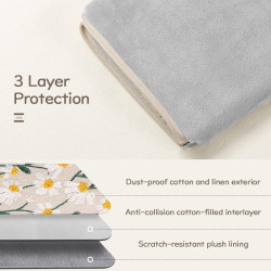 Dadanism 6-7 pouces étui housse sac brodée pour 7" nouveau kindle paperblanc et kindle colorsoft signature edition, 6" kindle 11