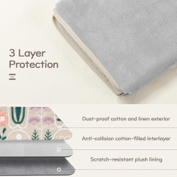 Dadanism 6-7 pouces étui housse sac brodée pour 7" nouveau kindle paperblanc et kindle colorsoft signature edition, 6" kindle 11