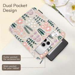 Dadanism 6-7 pouces étui housse sac brodée pour 7" nouveau kindle paperblanc et kindle colorsoft signature edition, 6" kindle 11