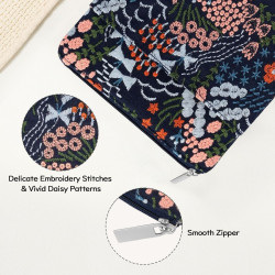 Dadanism 6-7 pouces étui housse sac brodée pour 7" nouveau kindle paperblanc et kindle colorsoft signature edition, 6" kindle 11