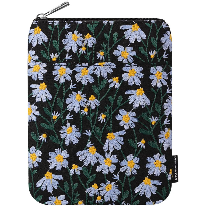 Dadanism 6-7 pouces étui housse sac brodée pour 7" nouveau kindle paperblanc et kindle colorsoft signature edition, 6" kindle 11