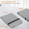 Étui pour Kobo Clara 2E/Clara BW,Sommeil Housse pour Kobo Clara Colour Coque avec Dragonne,Gris