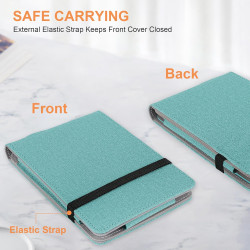 Étui pour Kobo Clara 2E/Clara BW,Sommeil Housse pour Kobo Clara Colour Coque avec Dragonne,Vert