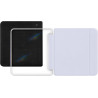 Giopuey coque compatible avec kobo libra colour/kobo libra 2, étui en cuir avec sangle, étui à rabat [coque arrière transparente