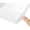 Giopuey coque compatible avec kobo clara colour/clara bw/clara 2e, étui en cuir avec sangle, étui à rabat [coque arrière transpa