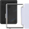 Giopuey coque compatible avec kobo clara colour/clara bw/clara 2e, étui en cuir avec sangle, étui à rabat [coque arrière transpa