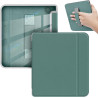 Giopuey coque compatible avec kobo libra colour/kobo libra 2, étui en cuir avec sangle, étui à rabat [coque arrière transparente
