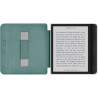 Giopuey coque compatible avec kobo libra colour/kobo libra 2, étui en cuir avec sangle, étui à rabat [coque arrière transparente
