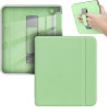 Giopuey coque compatible avec kobo libra colour/kobo libra 2, étui en cuir avec sangle, étui à rabat [coque arrière transparente
