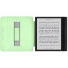 Giopuey coque compatible avec kobo libra colour/kobo libra 2, étui en cuir avec sangle, étui à rabat [coque arrière transparente