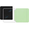 Giopuey coque compatible avec kobo libra colour/kobo libra 2, étui en cuir avec sangle, étui à rabat [coque arrière transparente