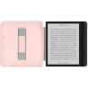 Giopuey coque compatible avec kobo libra colour/kobo libra 2, étui en cuir avec sangle, étui à rabat [coque arrière transparente
