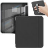 Giopuey coque compatible avec kobo libra colour/kobo libra 2, étui en cuir avec sangle, étui à rabat [coque arrière transparente