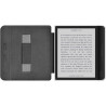 Giopuey coque compatible avec kobo libra colour/kobo libra 2, étui en cuir avec sangle, étui à rabat [coque arrière transparente