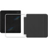 Giopuey coque compatible avec kobo libra colour/kobo libra 2, étui en cuir avec sangle, étui à rabat [coque arrière transparente