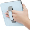 Giopuey coque compatible avec kobo libra colour/kobo libra 2, étui en cuir avec sangle, étui à rabat [coque arrière transparente